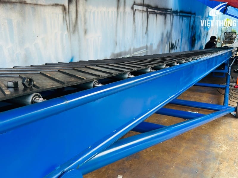 Băng tải cao su gân V tải bao